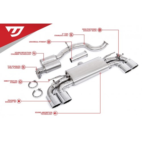 Unitronic Turbo-Back Exhaust System for MK8 Golf R